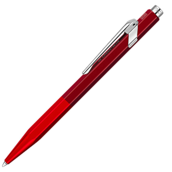 Caran d'Ache 849 ballpoint, Wonder Forest red,side